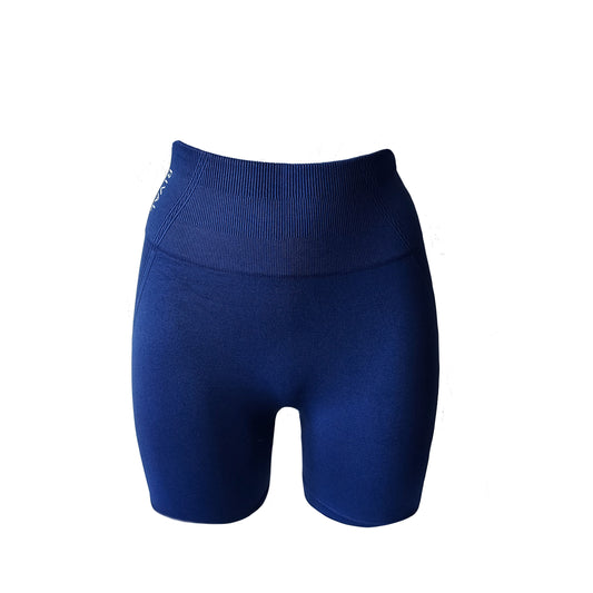 Seamless motion biker shorts - Navy blue