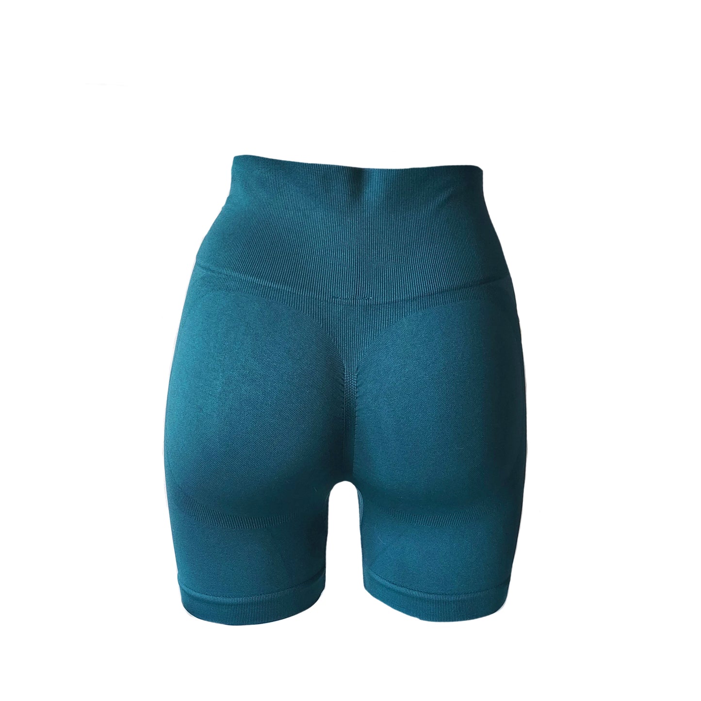 Seamless scrunch shorts - Teal green