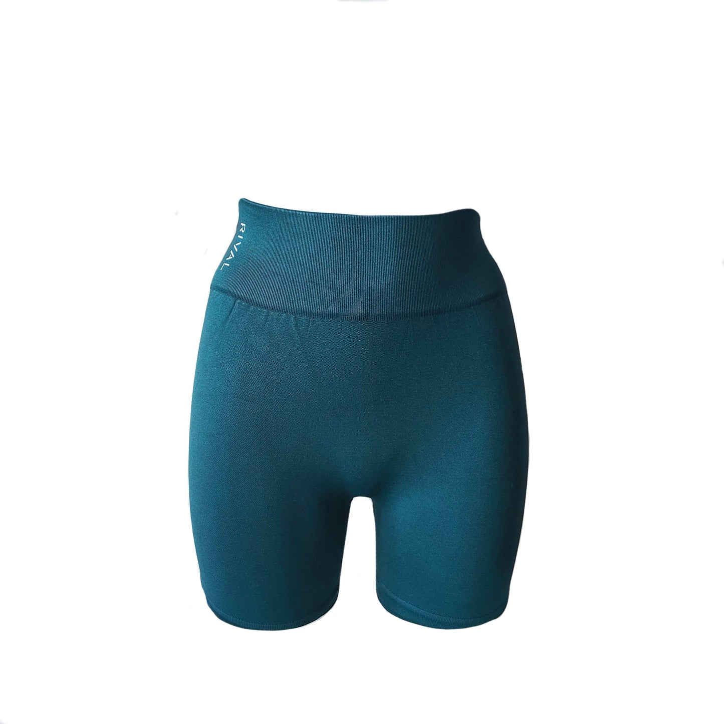 Seamless scrunch shorts - Teal green