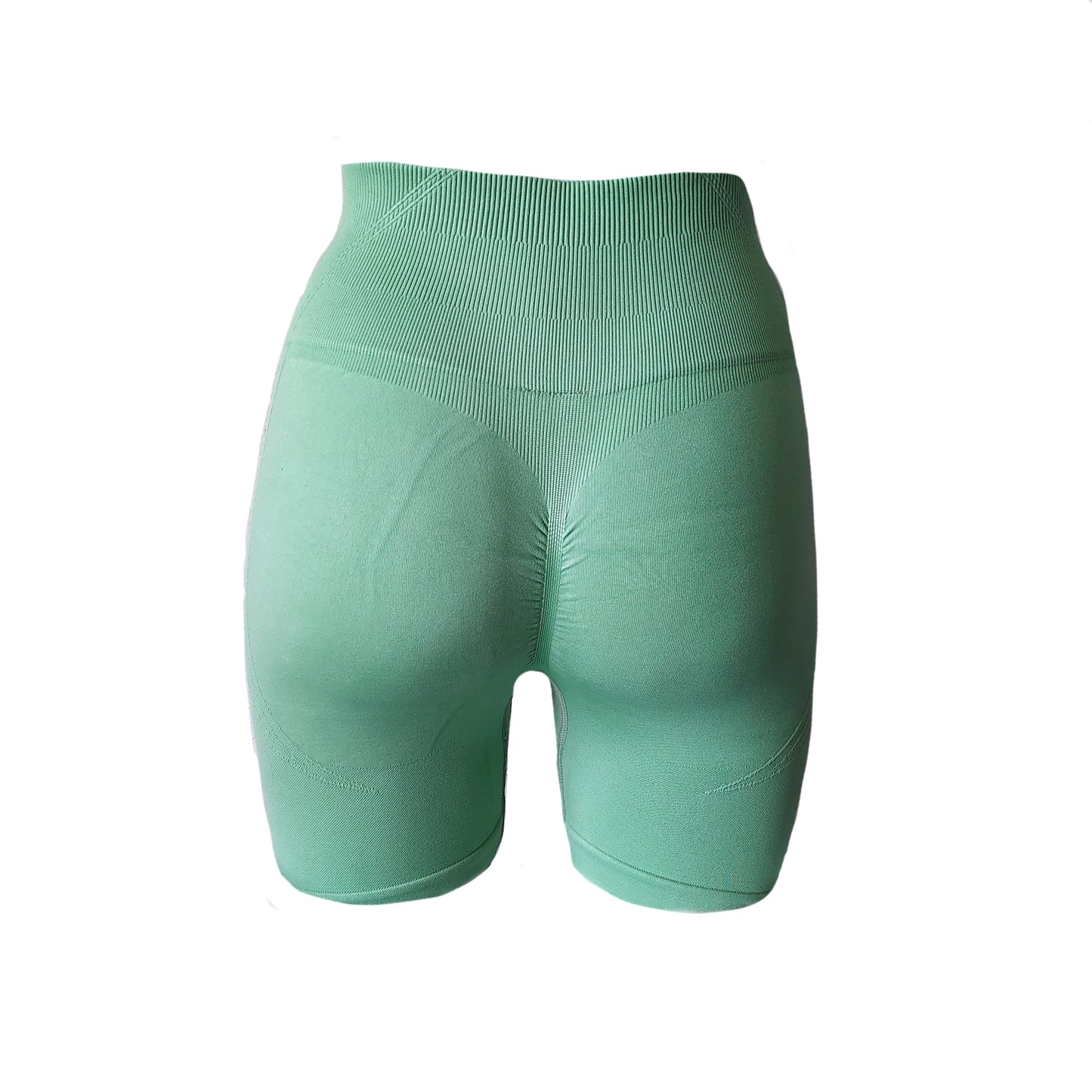 Seamless motion biker shorts - mint green