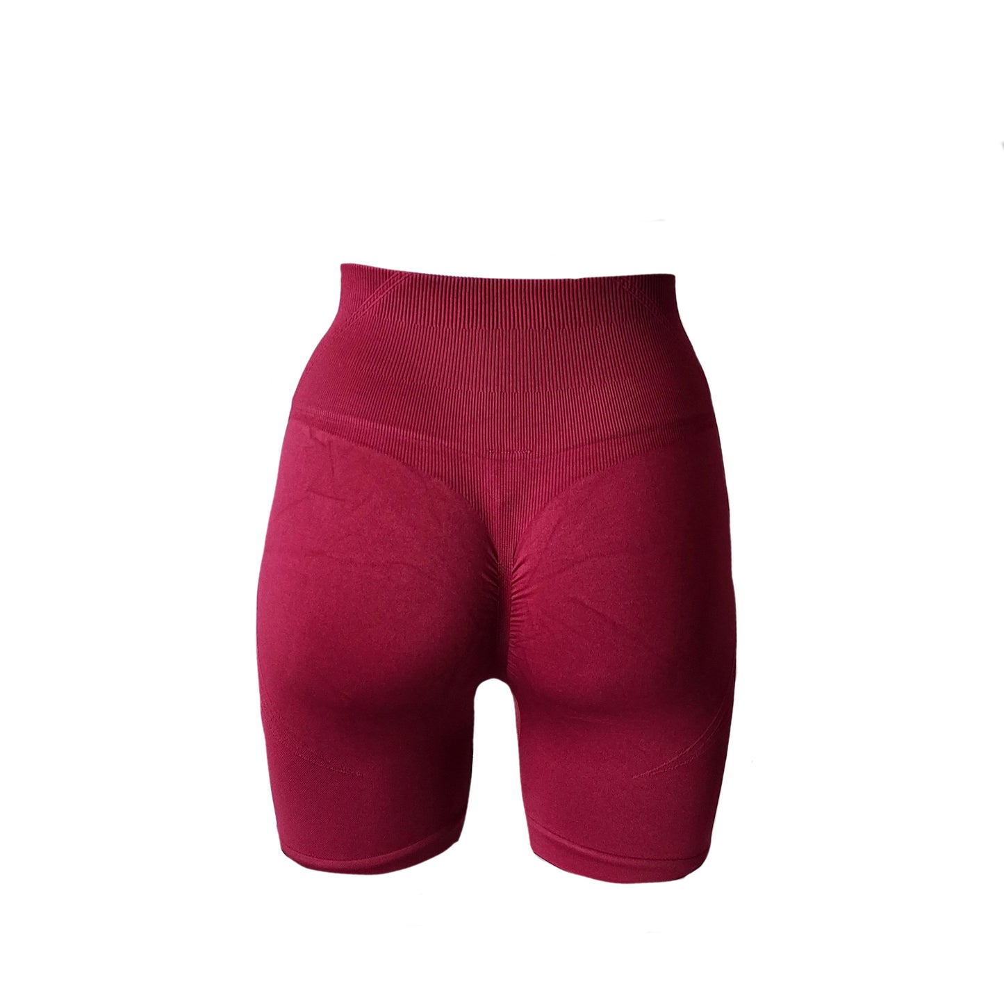 Seamless motion biker short - Burgundy Red