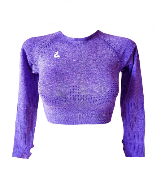 Seamless soft lange mouw - Royal Purple