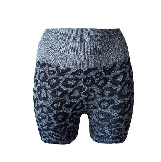 Animal seamless biker short - Grey panter