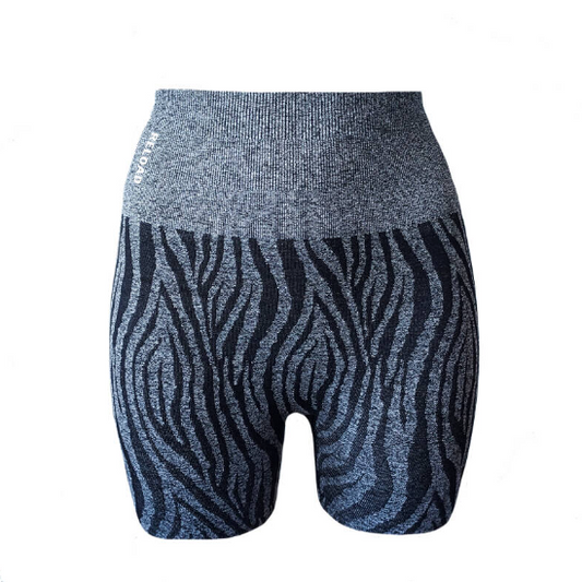 Animal seamless biker - grey zebra