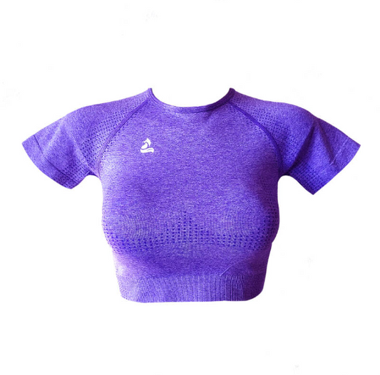 Seamless soft top kort - royal purple