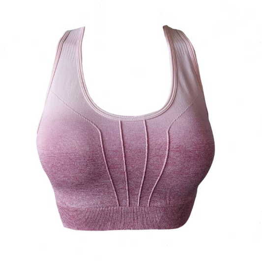 Sport bh - ombre roze