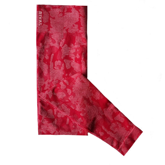 Seamless camo legging - brandweer rood