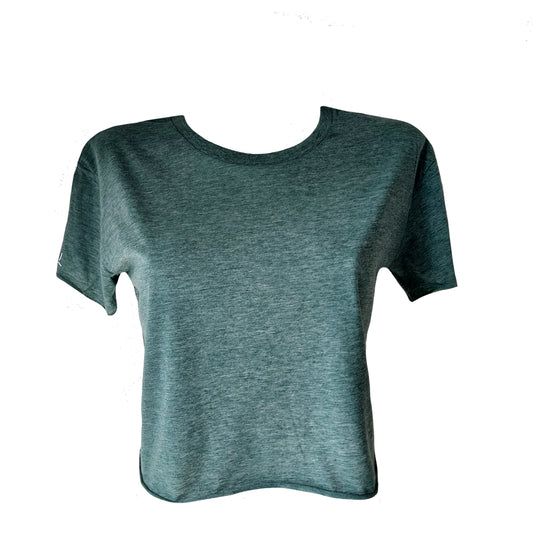 Cropped t-shirt - Pistachio green