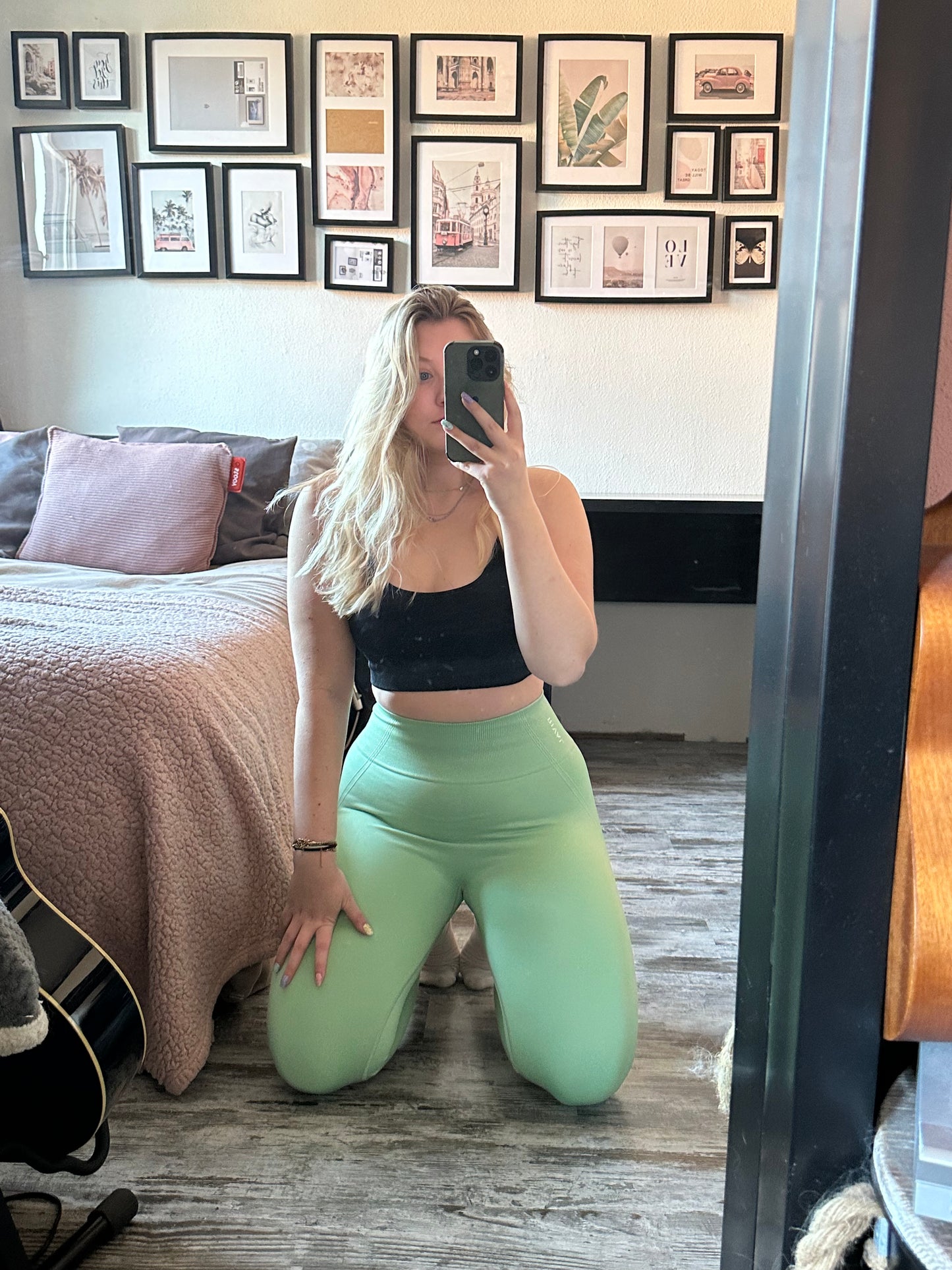 Seamless motion legging- Mint Green