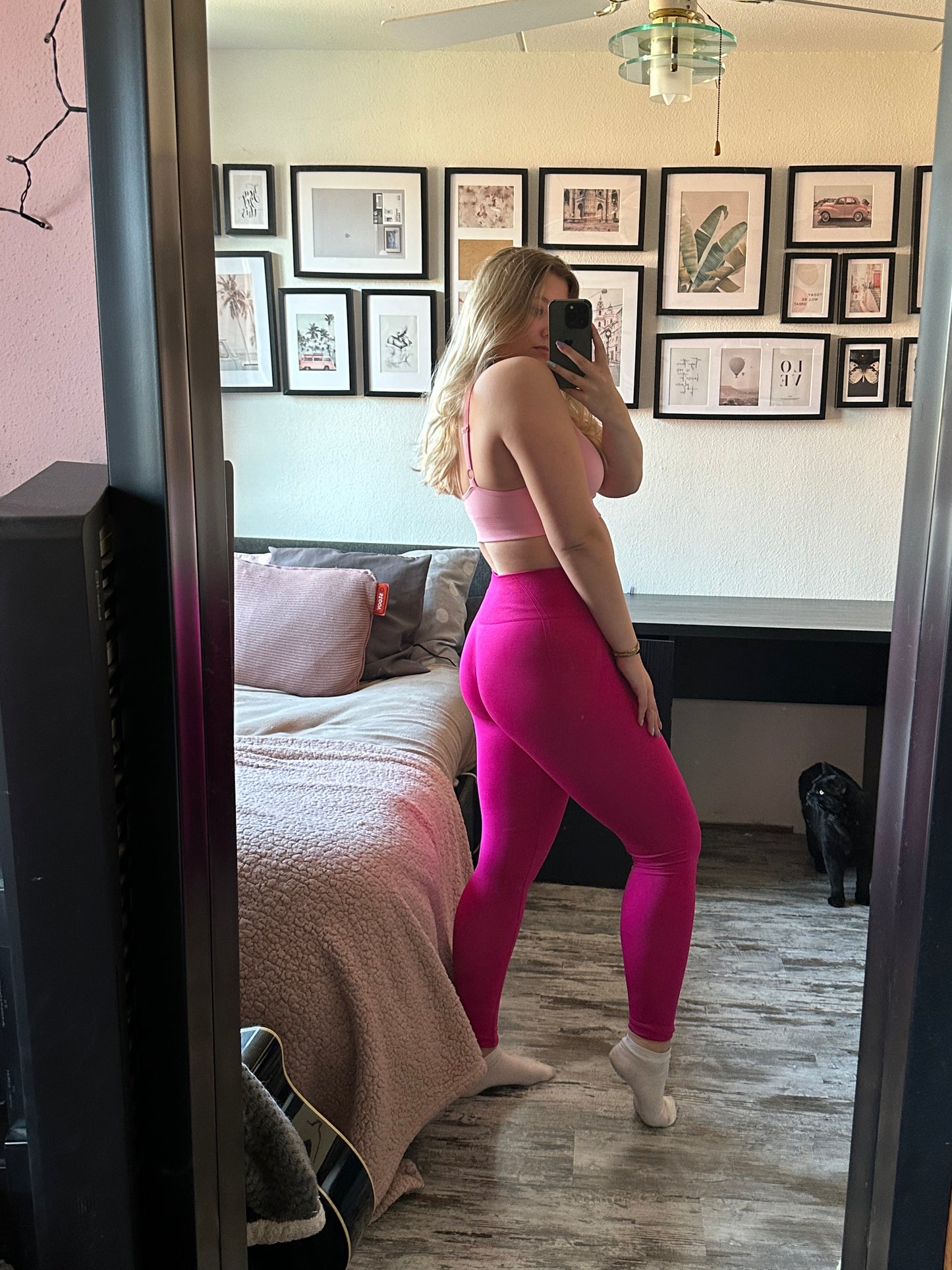 Seamless motion legging - Bright pink