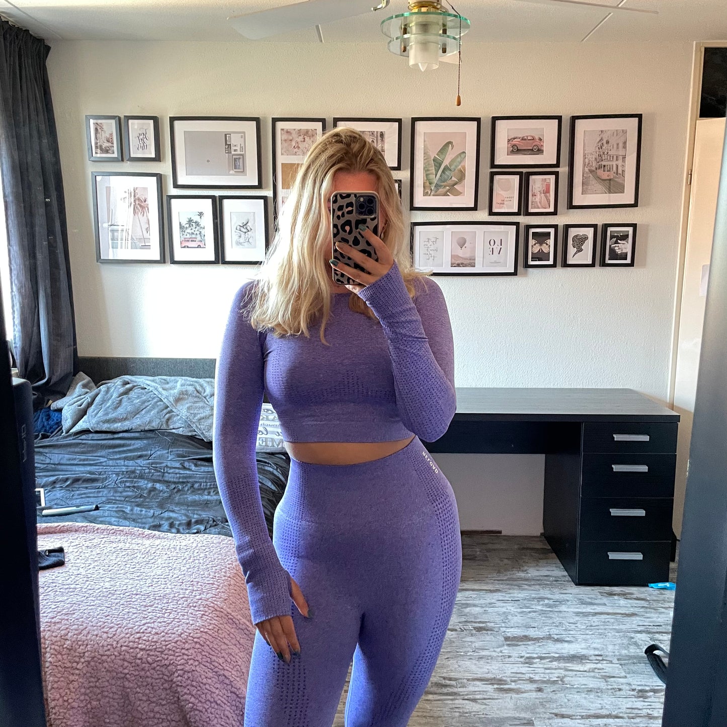 Seamless soft lange mouw - Royal Purple