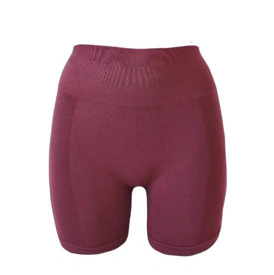 Seamless scrunch short - bordeaux red